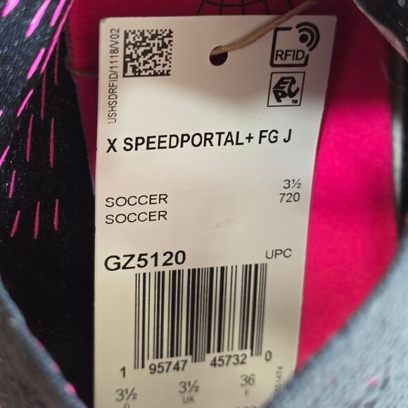 Adidas X Speedportal+ Plus FG Soccer Cleats Pink Black GZ5120 New Girls Size 4Y - Picture 12 of 14